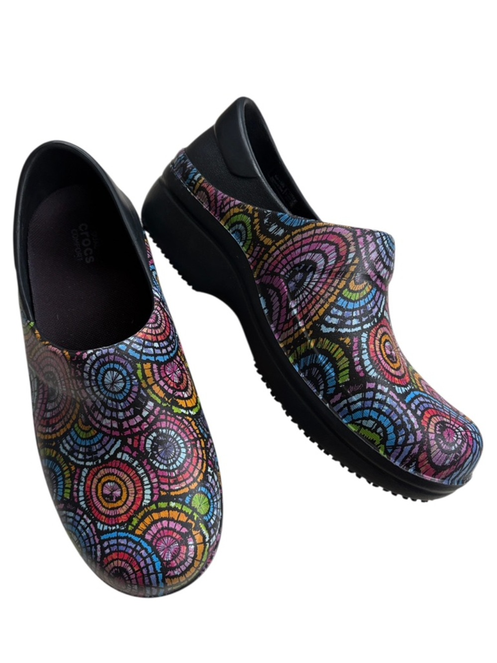 EUC CROCS Neria Pro ll Graphic Clogs Multicolor Size 9